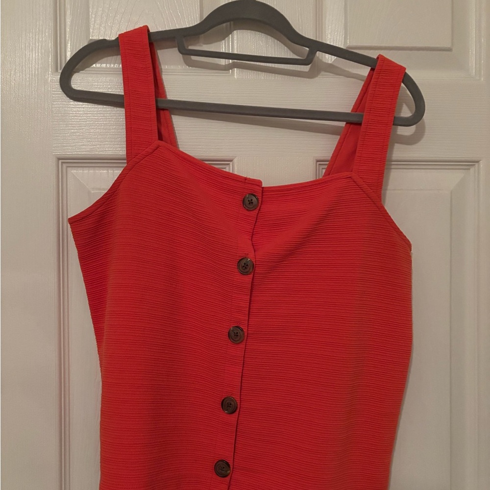 J. Crew Textured button-front tank - Size M